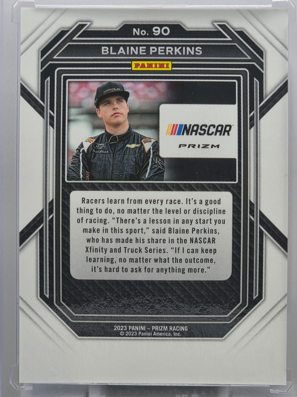 2023 Prizm Racing - Blaine Perkins (RC) - Blue & Carolina Blue Hyper Prizm - #90