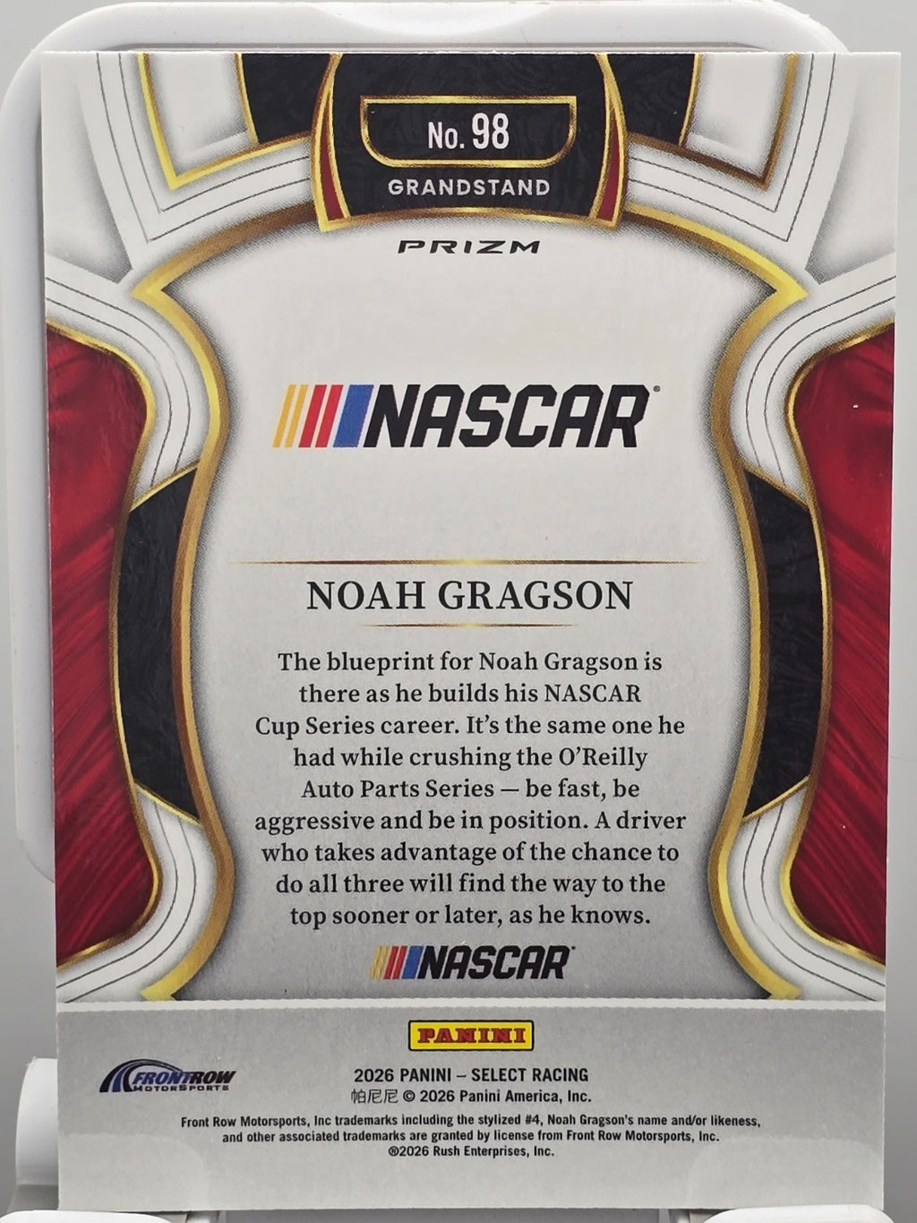 2026 Select Racing - #98 Noah Gragson - Grandstand - Silver SP