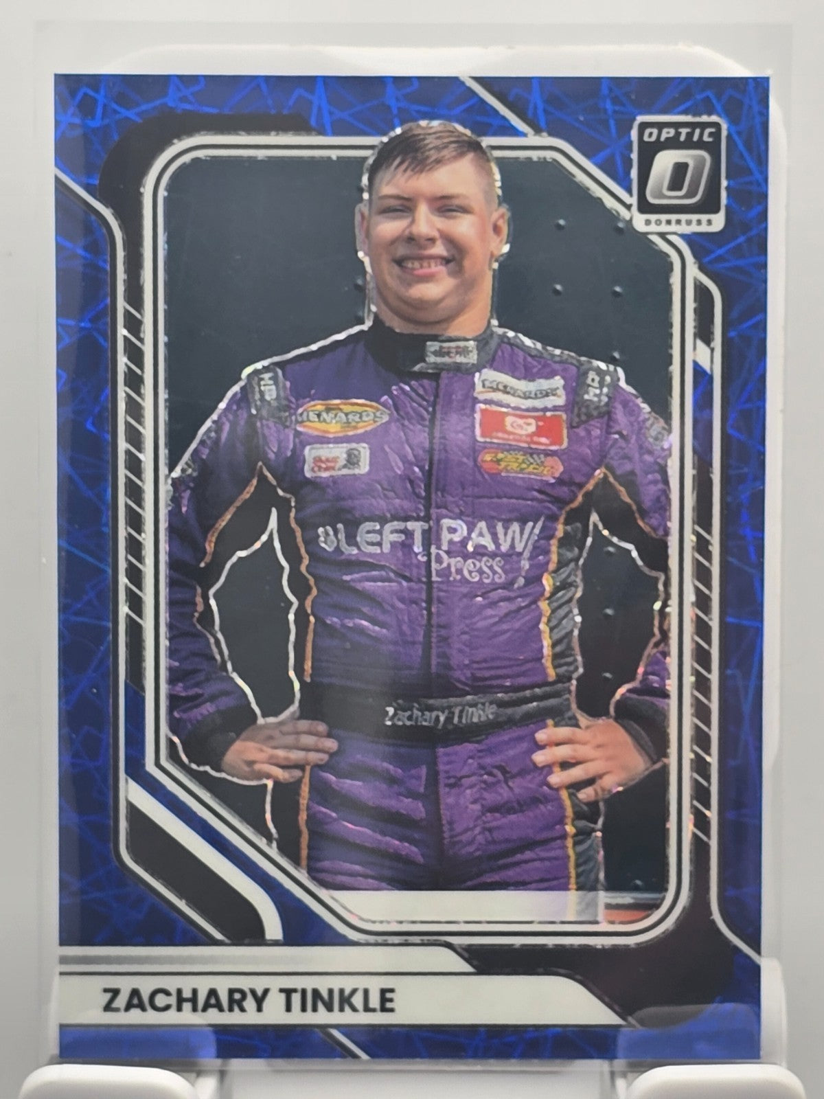2026 Donruss OPTIC NASCAR Racing - #37 Zachary Tinkle - Blue Velocity