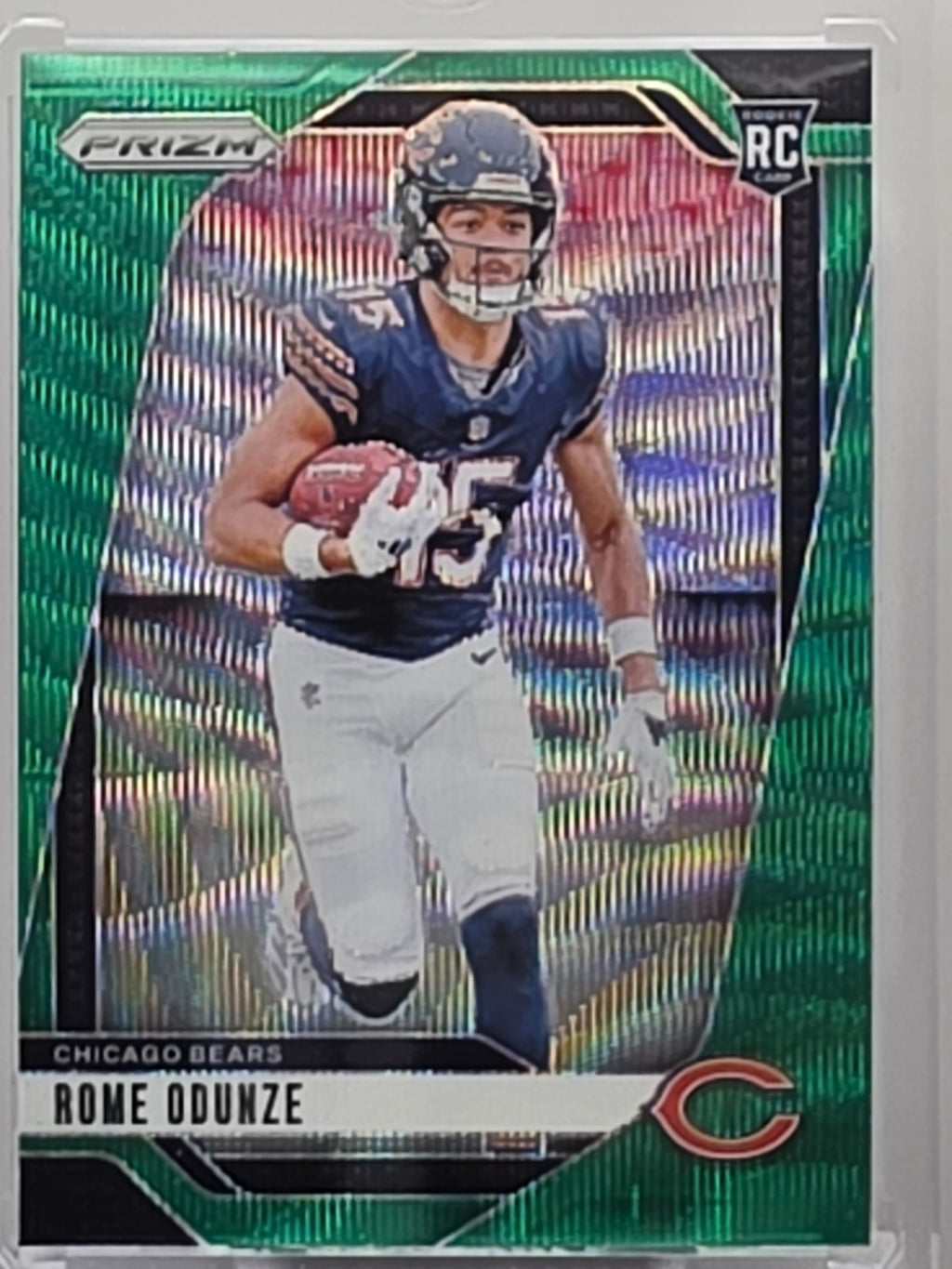 2024 Panini Prizm - Rome Odunze (RC) - Green Wave Prizm - #385