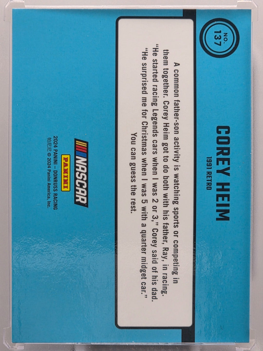 2024 Panini Donruss - Corey Heim - Optic Base - #137 - Buy 3 Get 1!