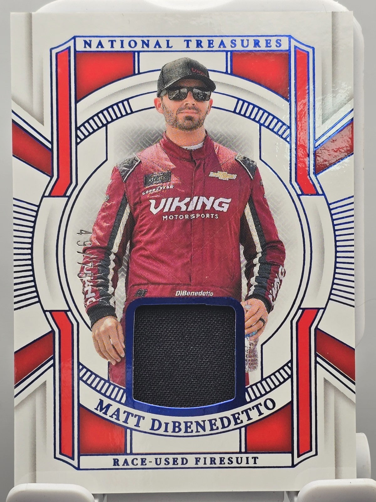 2025 Panini National Treasures - Matt DiBenedetto #RUF-MDB - Race Used /75