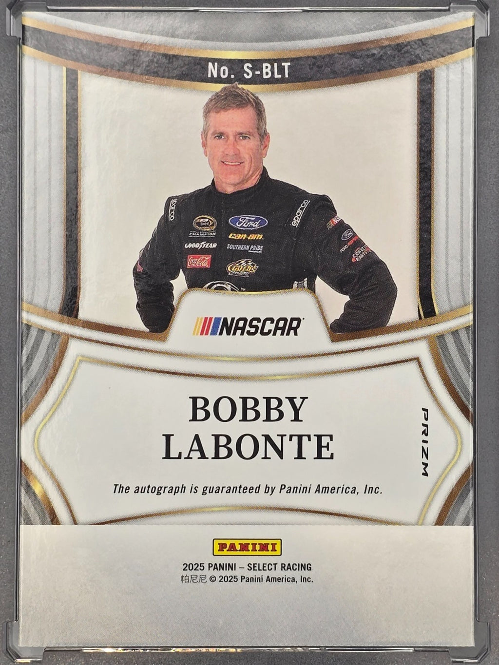 2025 Panini Select - Bobby Labonte - Signatures - #S-BLT