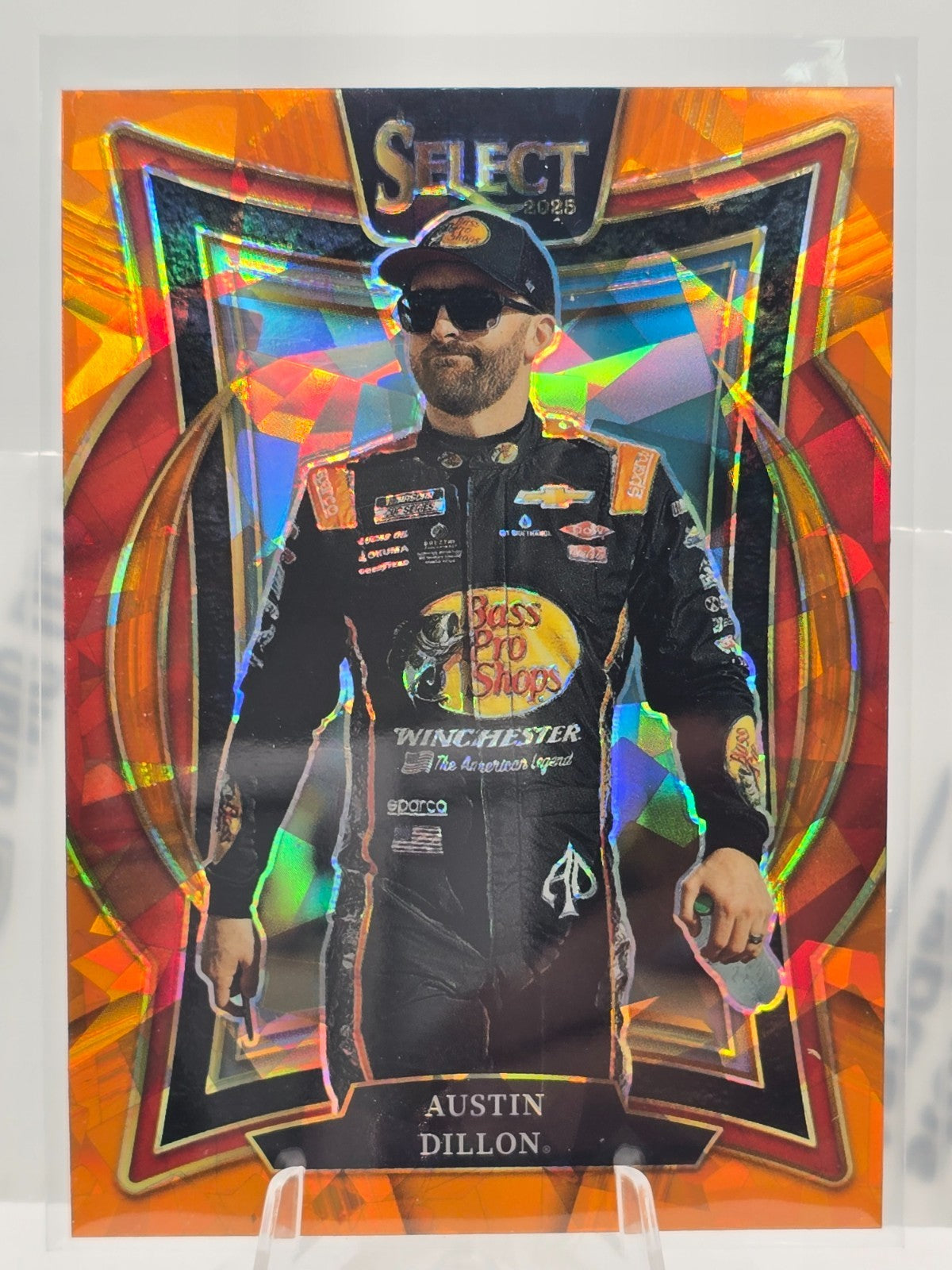 2025 Select Nascar Racing - #40 Austin Dillon - Grandstand - Orange Cracked