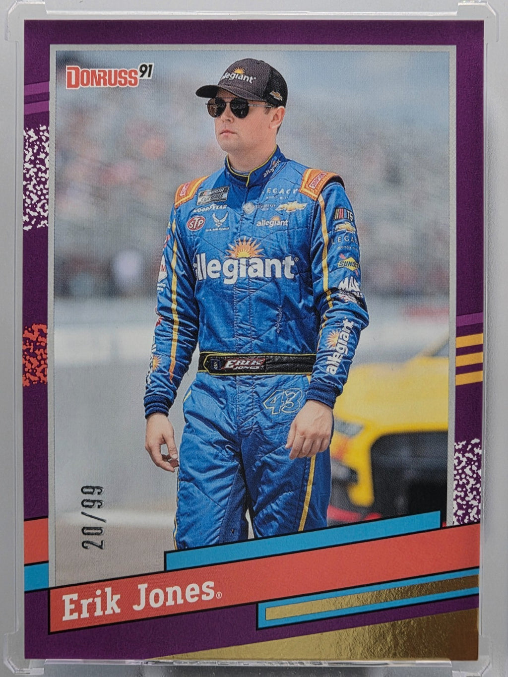 2024 Panini Donruss - Erik Jones - Throwback Purple /99 - #138 - Buy 3 Get 1