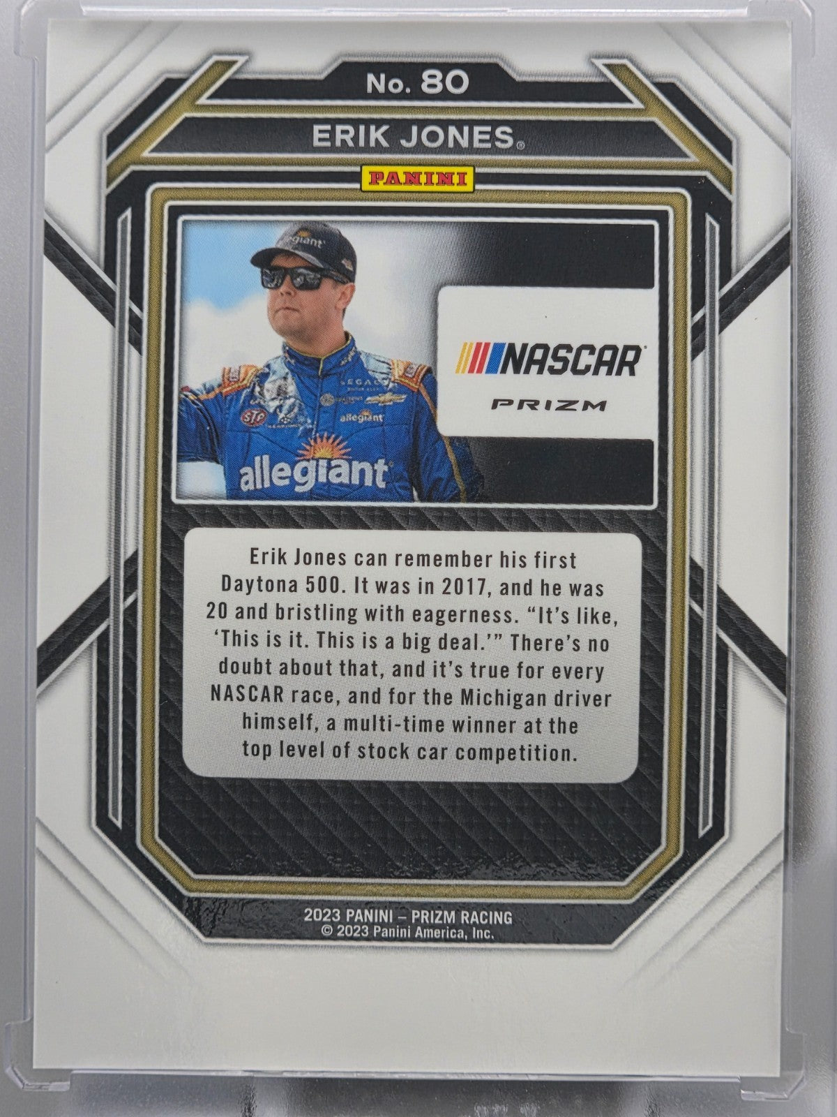 2023 Prizm Racing - Erik Jones - Blue & Carolina Blue Hyper Prizm - #80
