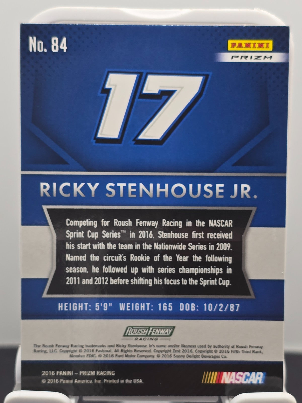 2016 Prizm Racing - #84 Ricky Stenhouse Jr. - Red, White & Blue Prizm SP