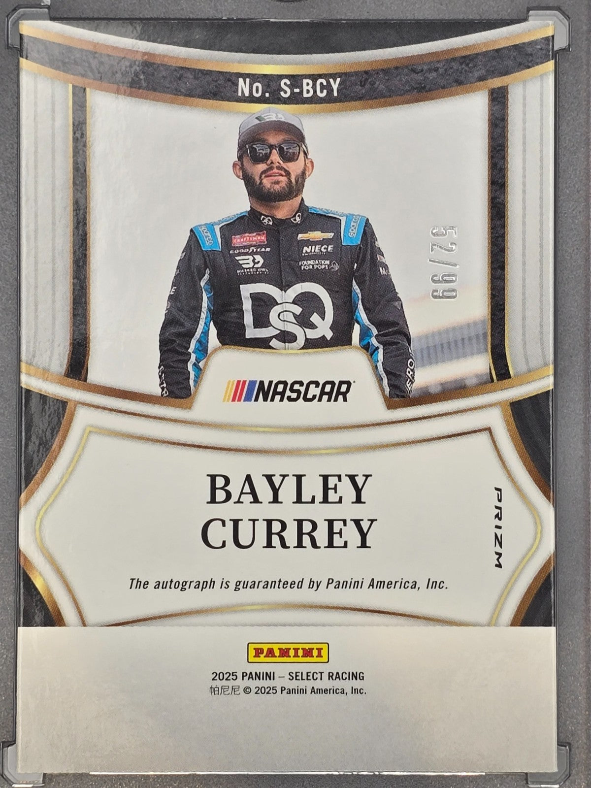 2025 Panini Select - Bayley Currey - Signatures /99 - #S-BCY