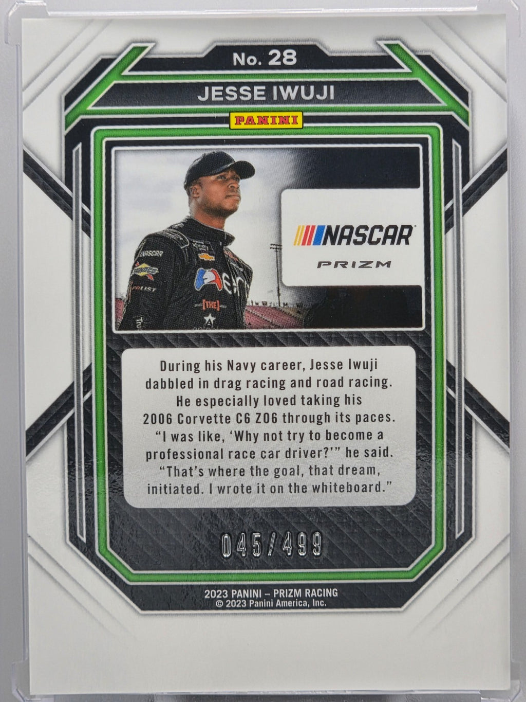 2023 Prizm Racing - Jesse Iwuji (RC) - Blue /499 - #28 - Buy 3 Get 1 Free!