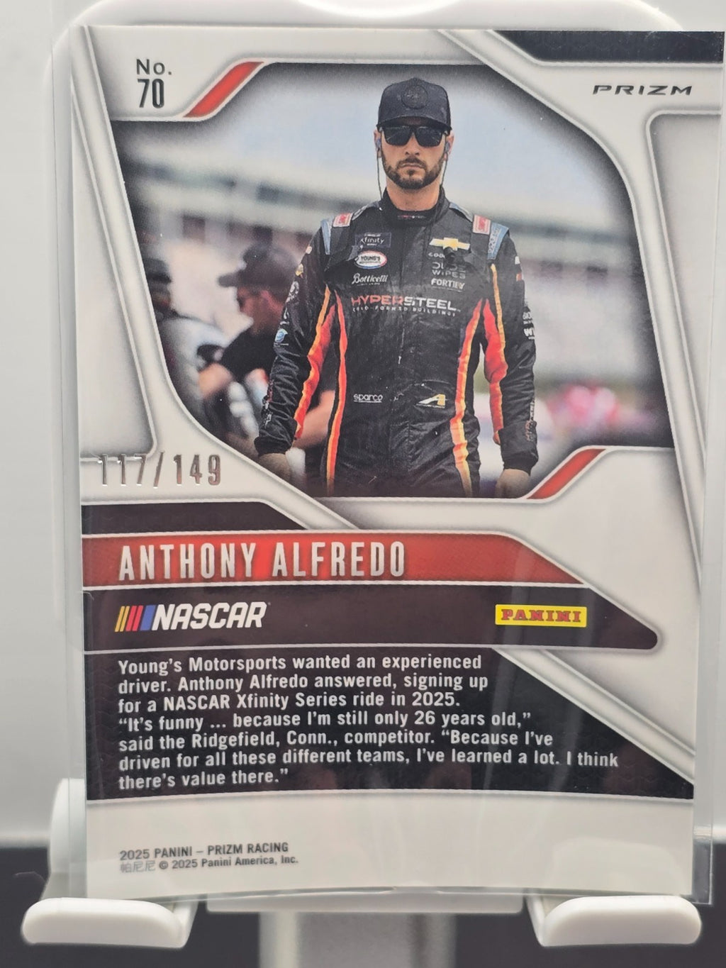 2025 Prizm Racing - #70 Anthony Alfredo - Green Scope Prizm /149
