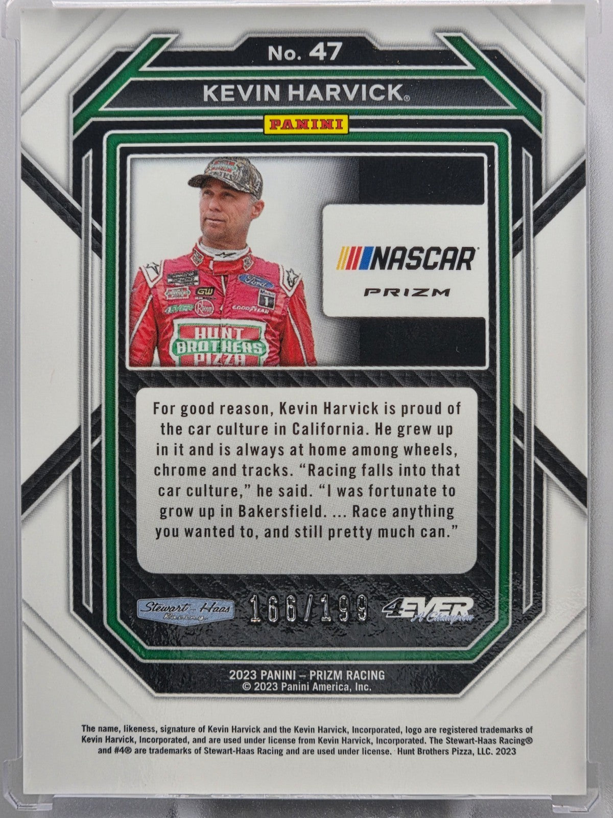 2023 Prizm Racing - Kevin Harvick - Purple Velocity /199 - #47