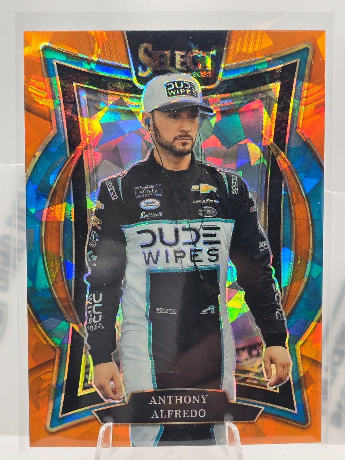 2025 Select Nascar Racing - #10 Anthony Alfredo - Grandstand - Orange Cracked