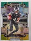 2023 Panini Select - Zay Flowers (RC) - Green & Yellow Die-Cut - #8