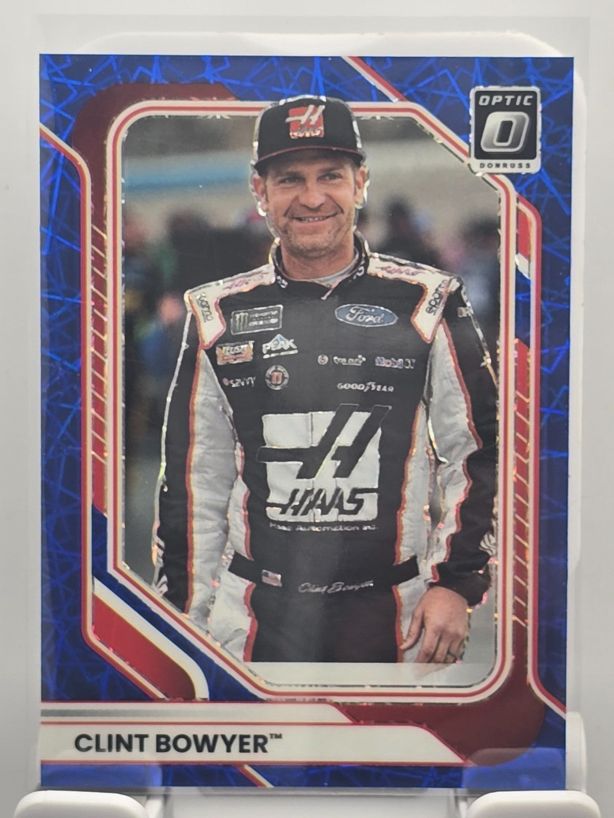 2026 Donruss OPTIC NASCAR Racing - #49 Clint Bowyer - Blue Velocity