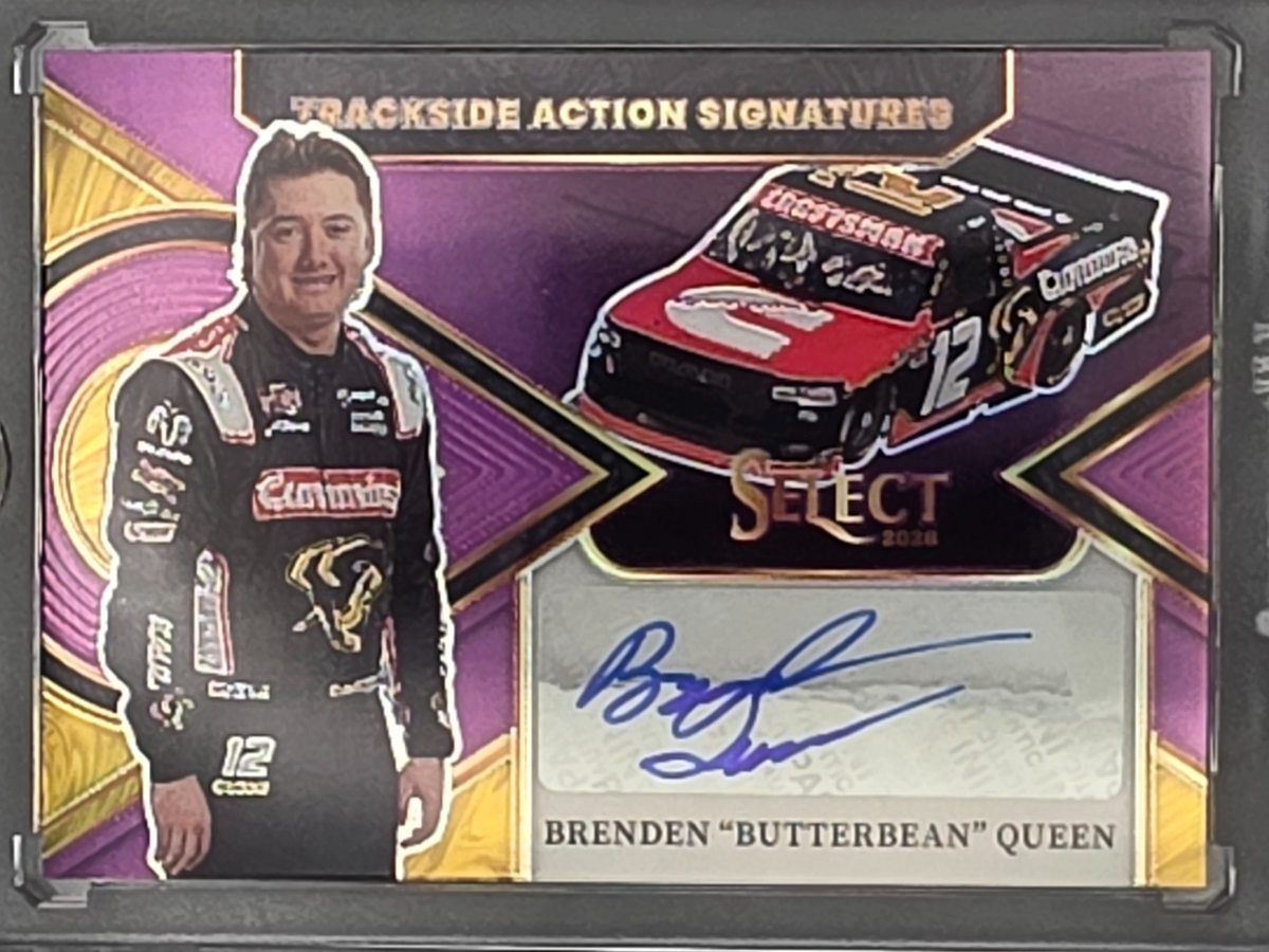 2026 Select Racing - Brenden Queen - Trackside Action Purple /49 - #TAS-BBN