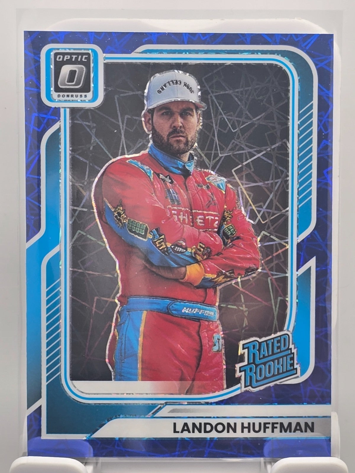 2026 Donruss OPTIC NASCAR Racing - #98 Dawson Sutton RC - Blue Velocity