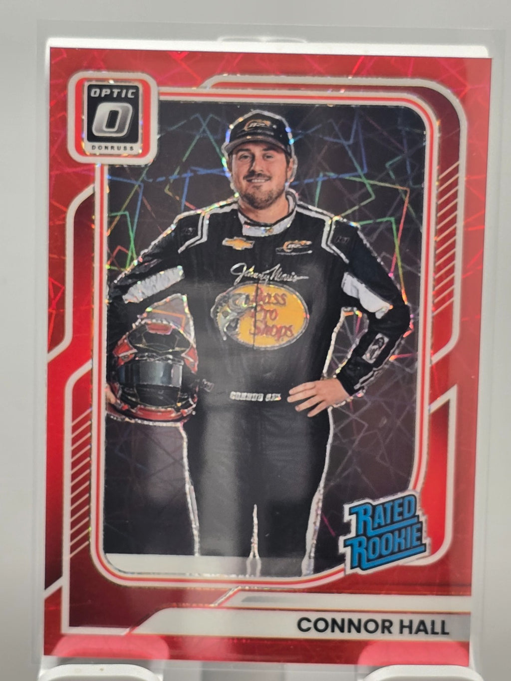 2026 Donruss NASCAR Optic Racing - #99 Connor Hall RC - Red Velocity /199