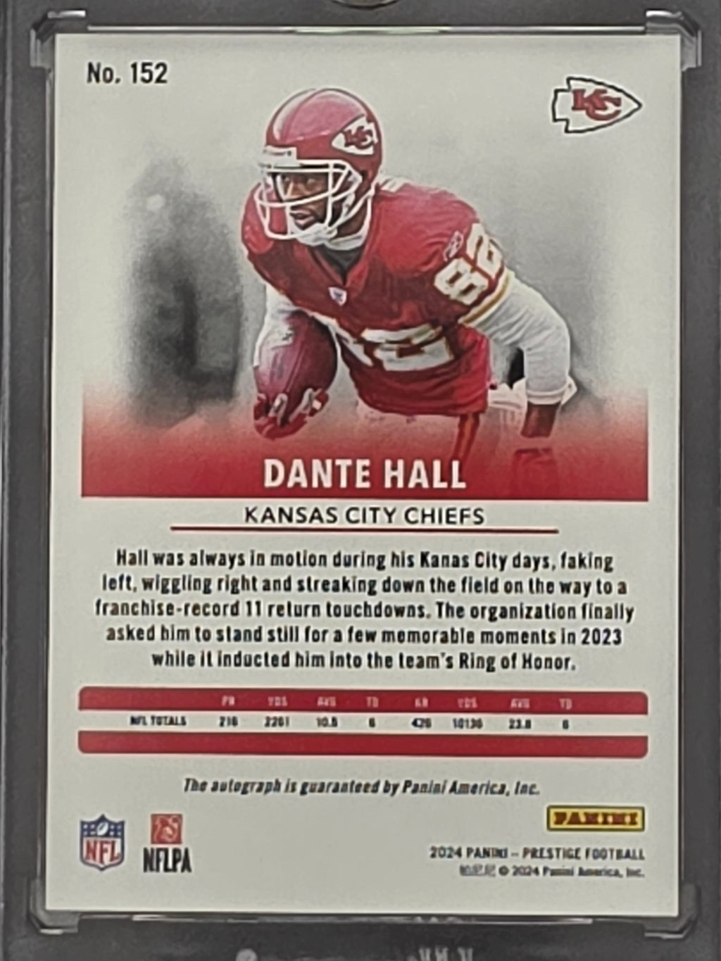 2024 Panini Prestige Football - #152 Dante Hall - Autograph Gold /50