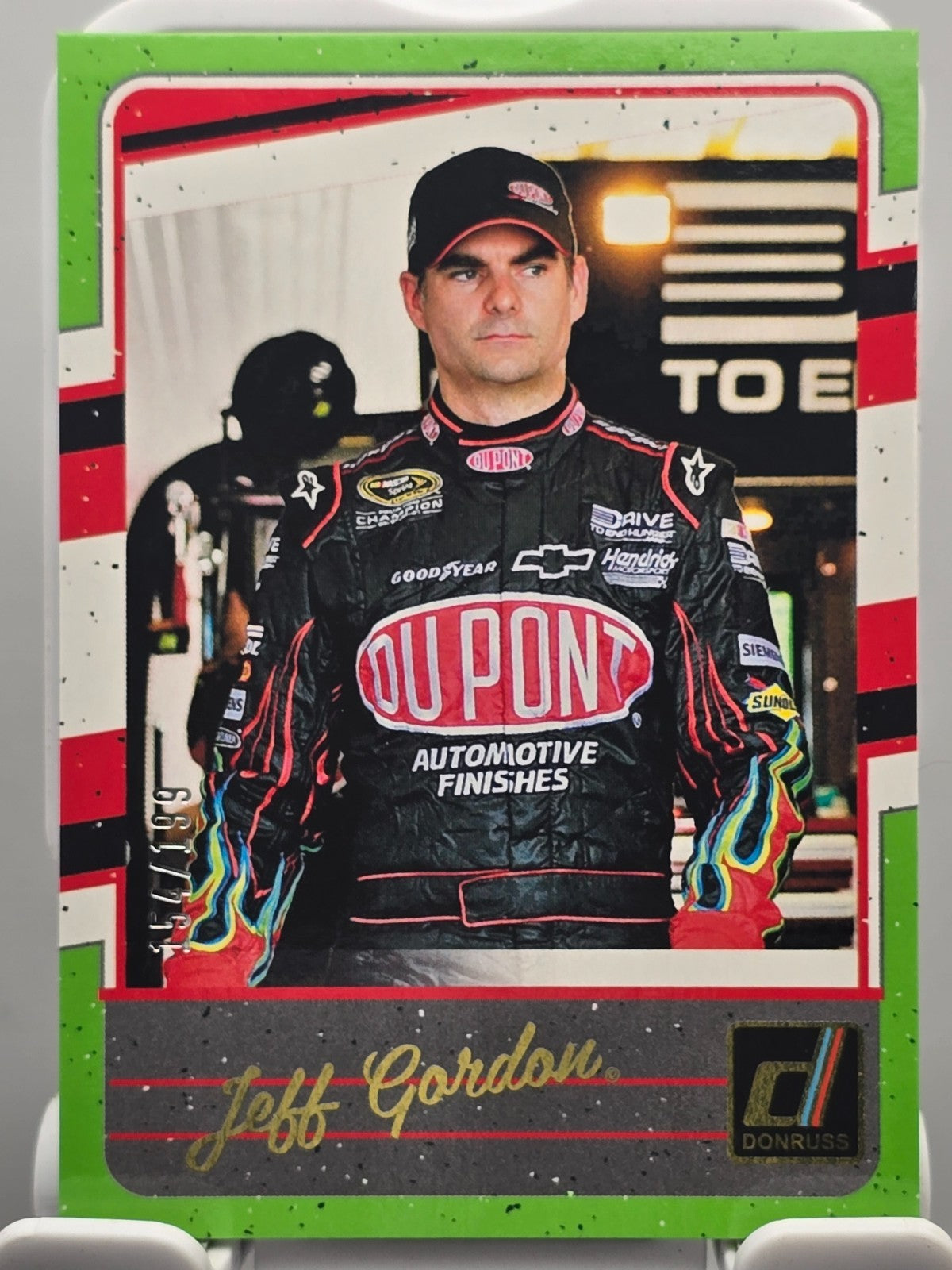 2026 Panini Donruss Racing - Jeff Gordon #117 - Throwback - Lime Green /199