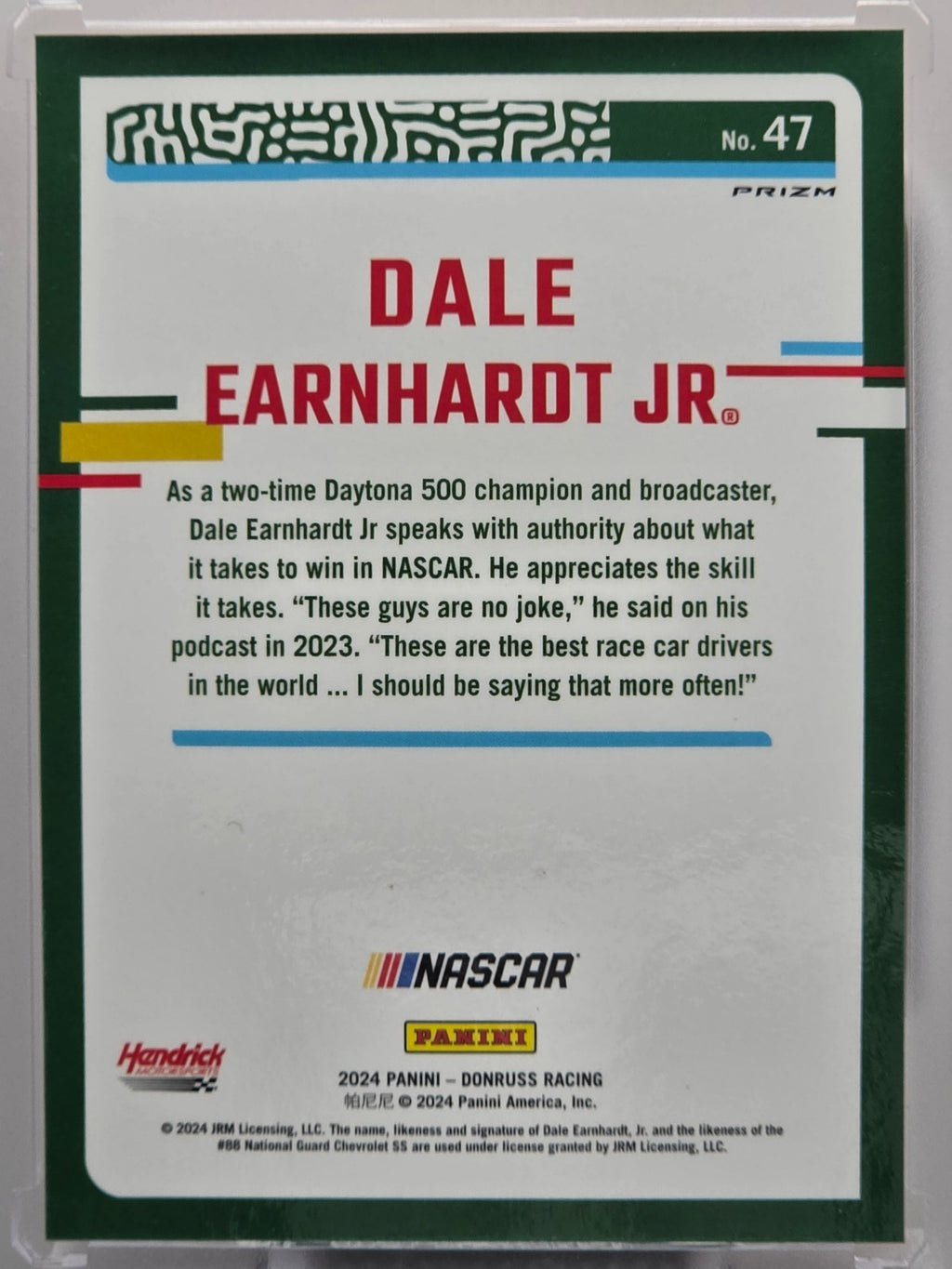 2024 Panini Donruss - Dale Earnhardt Jr. - Orange Velocity - #47 - Buy 3 Get 1