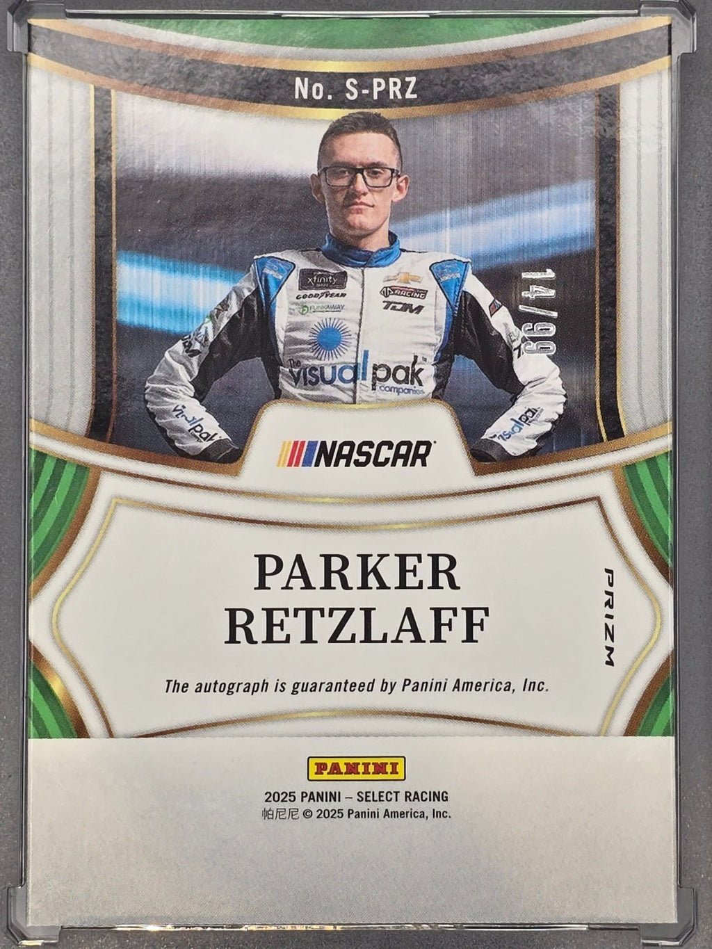 2025 Panini Select - Parker Retzlaff - Signatures /99 - #S-PRZ