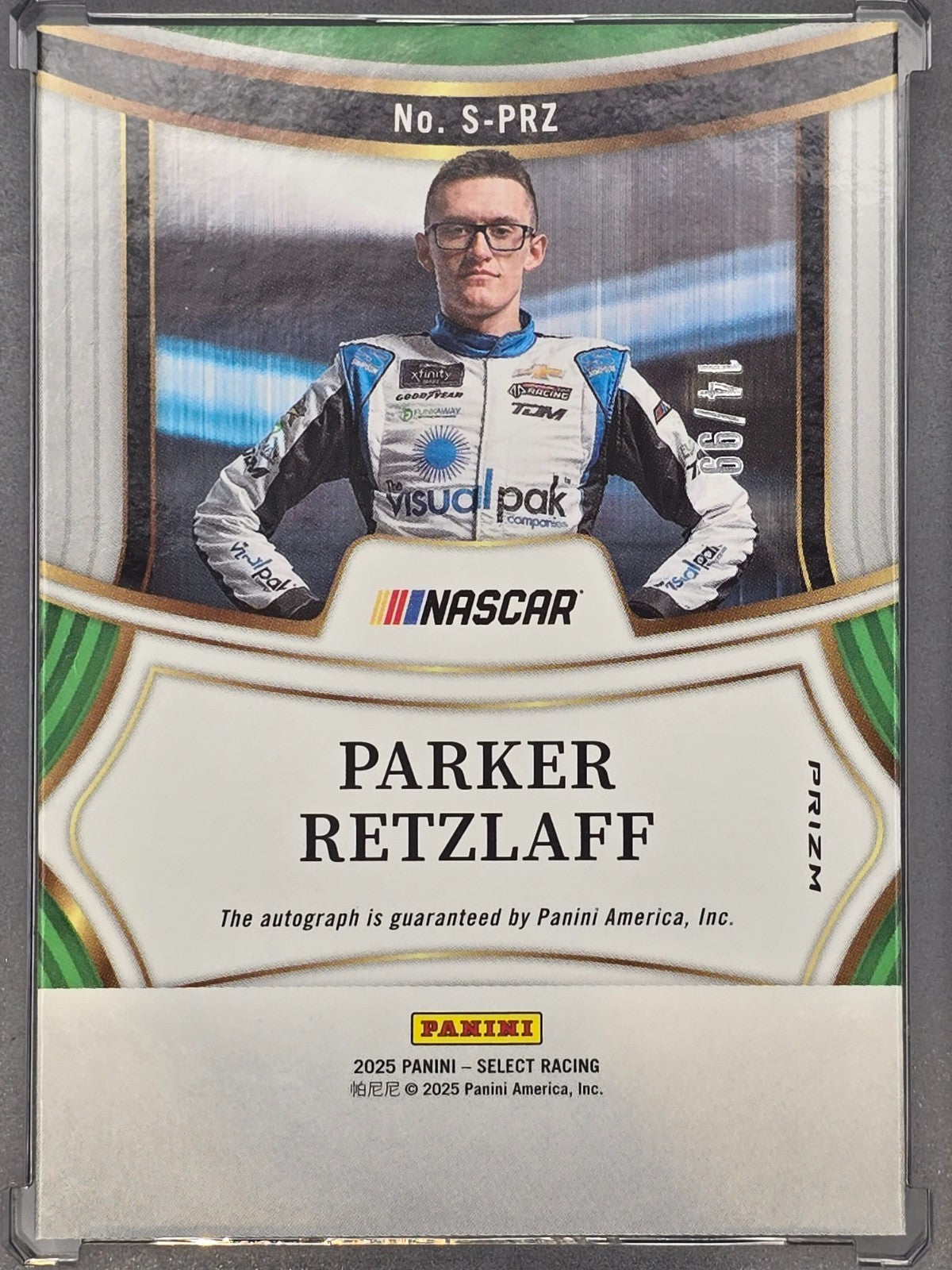 2025 Panini Select - Parker Retzlaff - Signatures /99 - #S-PRZ