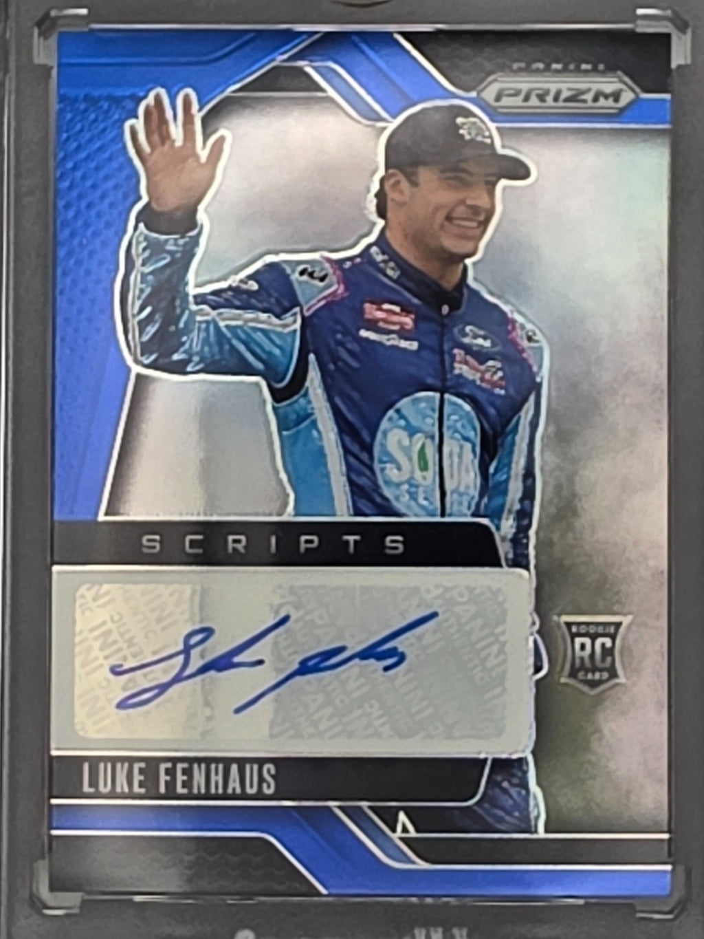 2025 Prizm Nascar Racing - Luke Fenhaus (RC) - Scripts - Blue /49 - #S-LFN