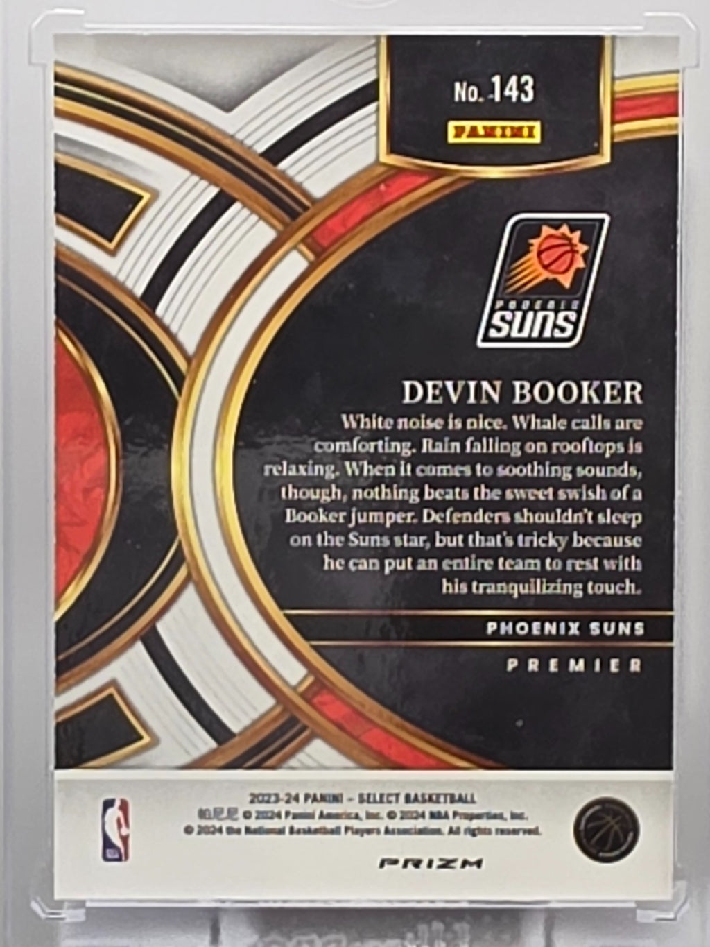 2023-24 Panini Select - Devin Booker - Blue Cracked Ice Prizm - #143