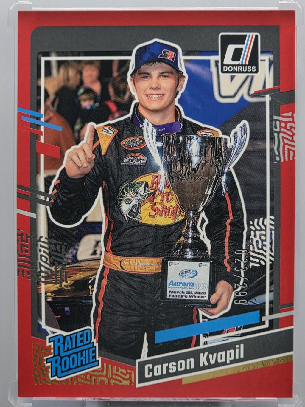 2024 Panini Donruss - Carson Kvapil (RC) - Red /299 - #96 - Buy 3 Get 1!