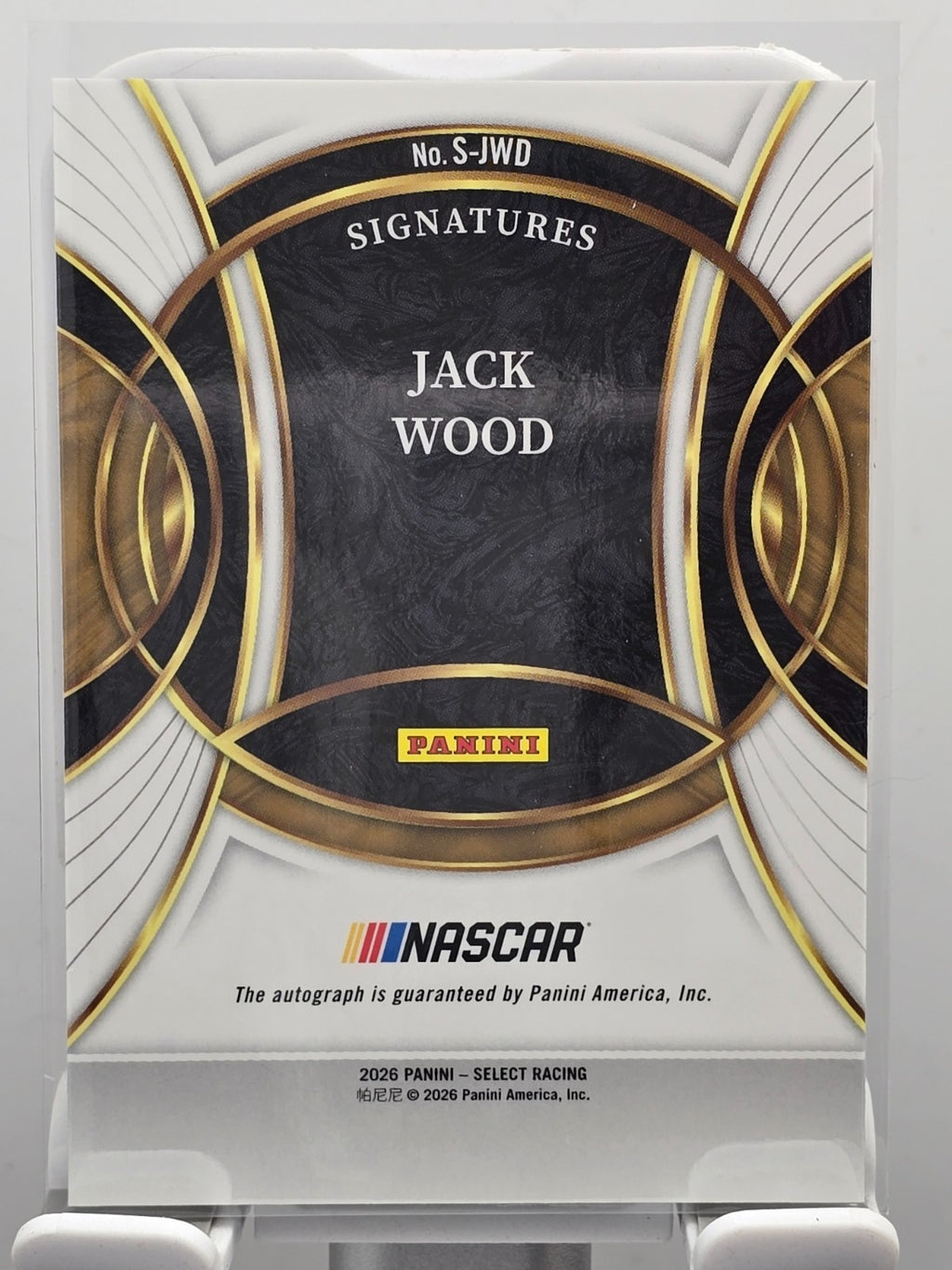 2026 Select Signatures - Jack Wood - #S-JWD - Autograph