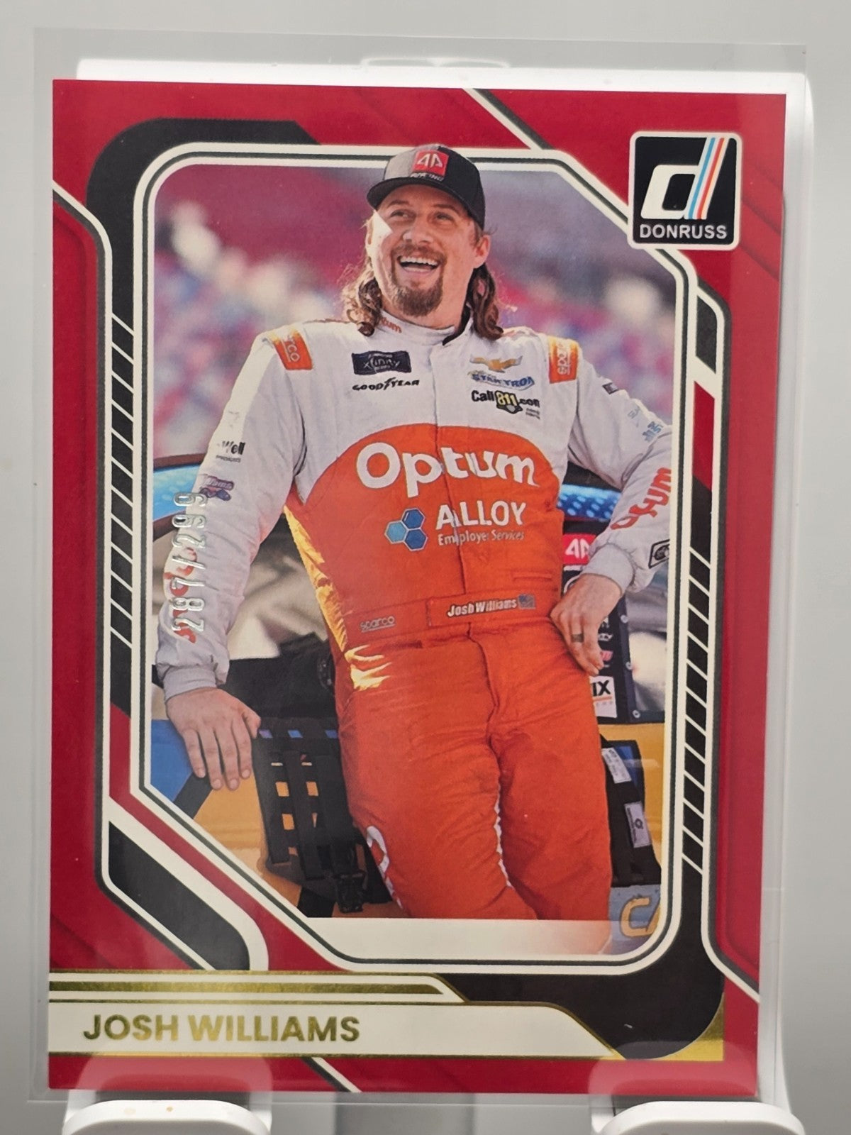 2026 Donruss NASCAR Racing - #66 Josh Williams - Red /299