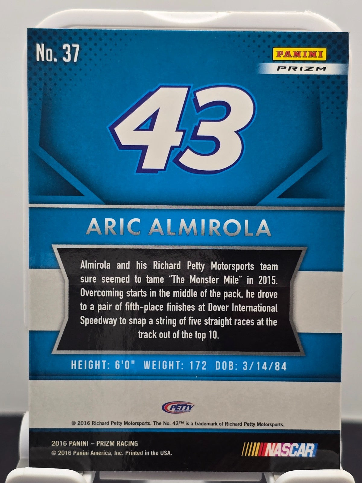 2016 Prizm Racing - #37 Aric Almirola - Red, White & Blue Prizm SP