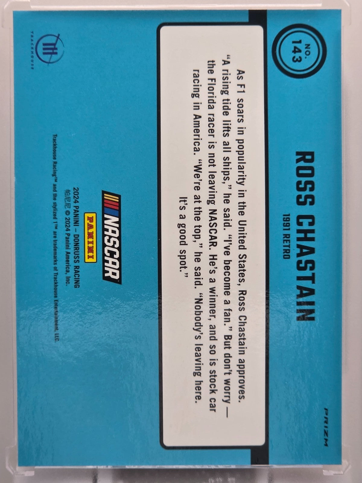 2024 Panini Donruss - Ross Chastain - Orange Velocity - #143 - Buy 3 Get 1!
