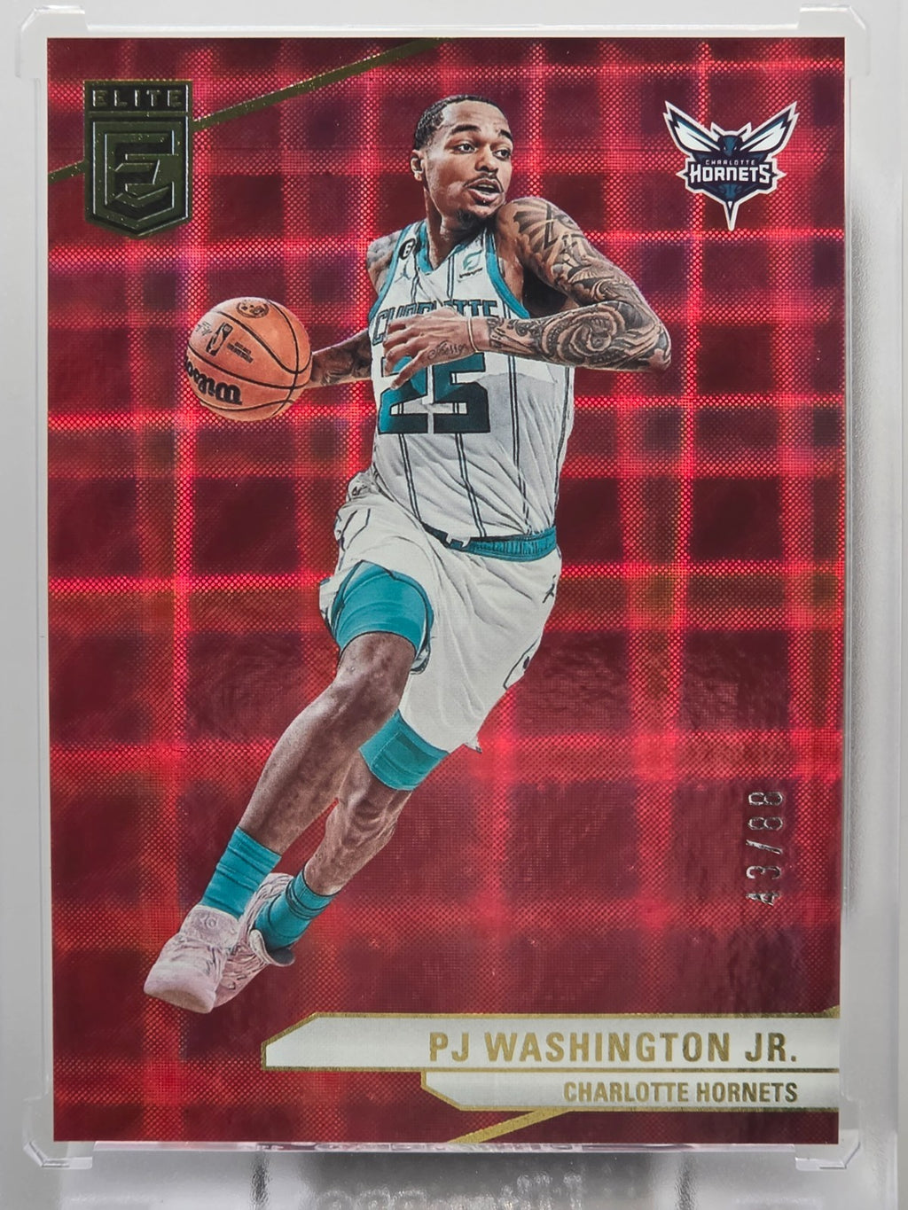 2023-24 Donruss Elite - PJ Washington Jr. - Red Hyper /88 - #1
