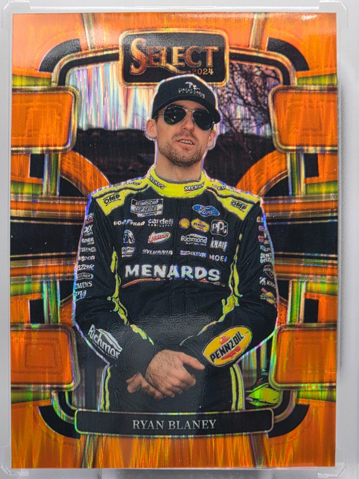 2024 Panini Select - Ryan Blaney - Orange Flash Prizm - #68 - Buy 3 Get 1!