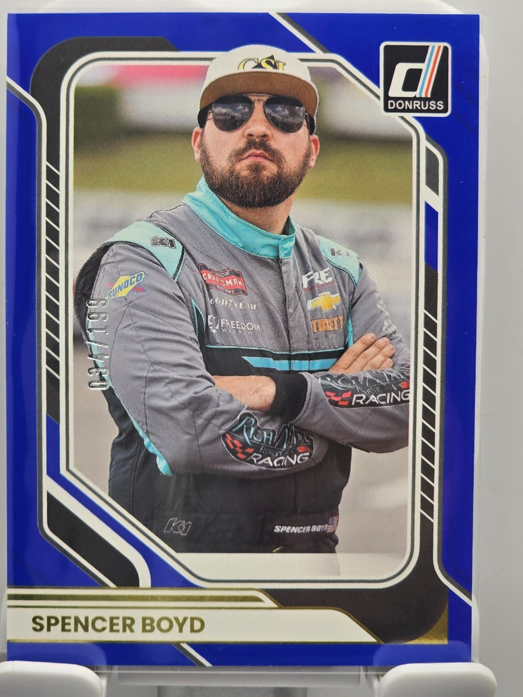 2026 Donruss NASCAR Racing - #53 Spencer Boyd - Blue Base /199