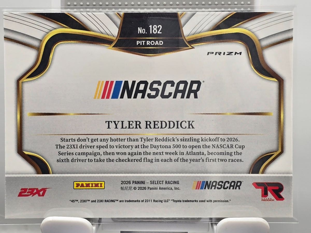 2026 Select Racing - #182 Tyler Reddick - Pitroad - Silver SP - Buy 3 Get 1