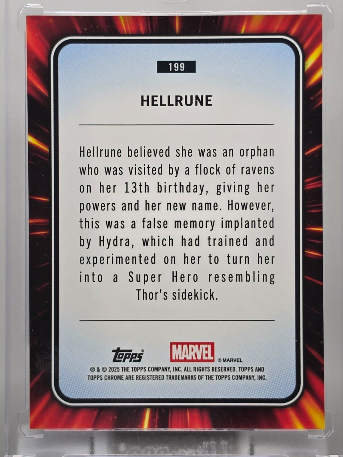 2025 Topps Chrome Marvel - Hellrune - Spider Web Refractor /399 - #199