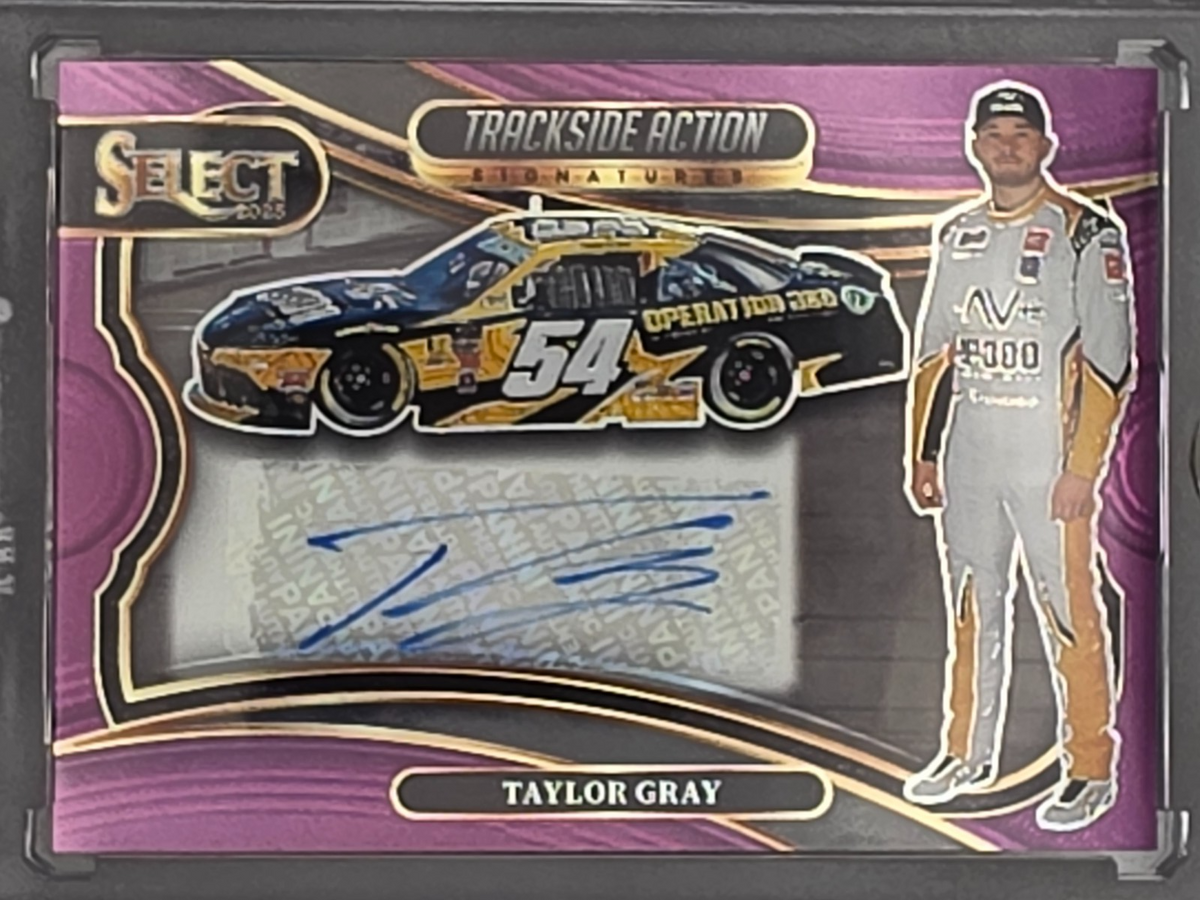 2025 Select Racing - Taylor Gray - Trackside Action - Purple /49 - #TAS-TGY