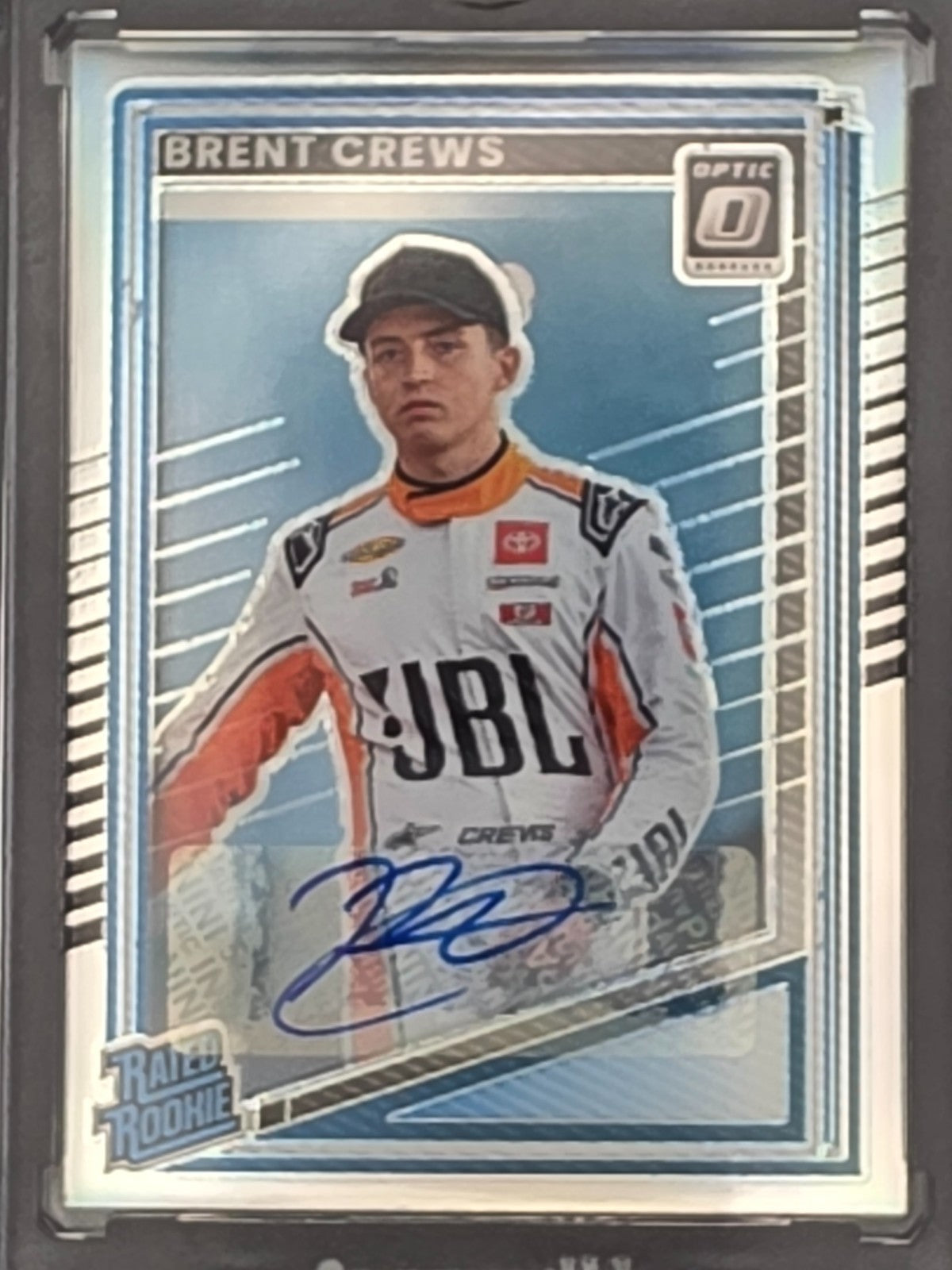 2025 Donruss Optic NASCAR - Brent Crews (RC) - Silver Rookie Autograph - #98