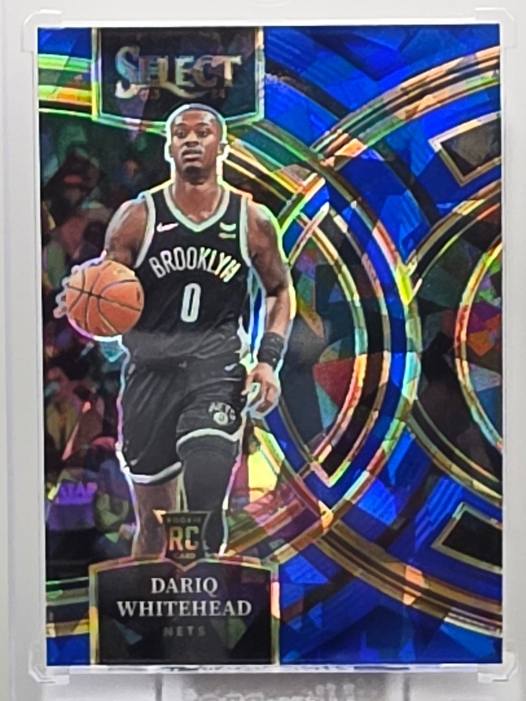2023-24 Panini Select - Dariq Whitehead (RC) - Blue Cracked Ice Prizm - #125