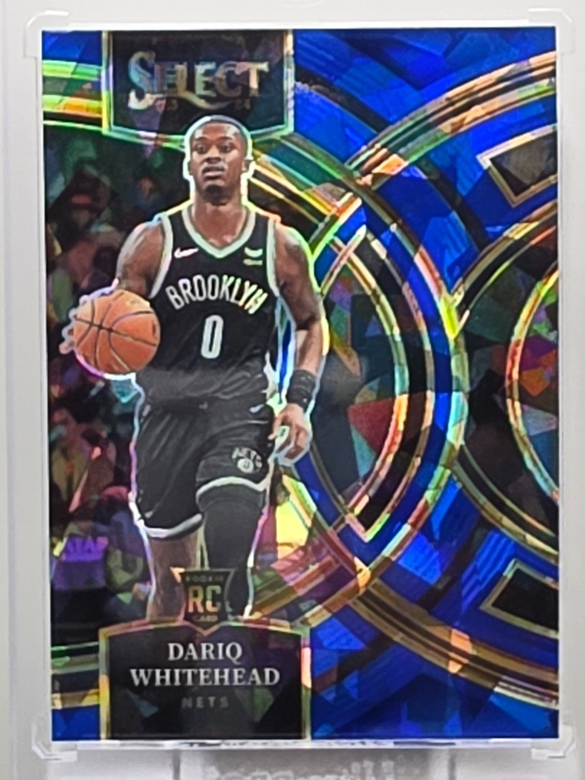 2023-24 Panini Select - Dariq Whitehead (RC) - Blue Cracked Ice Prizm - #125