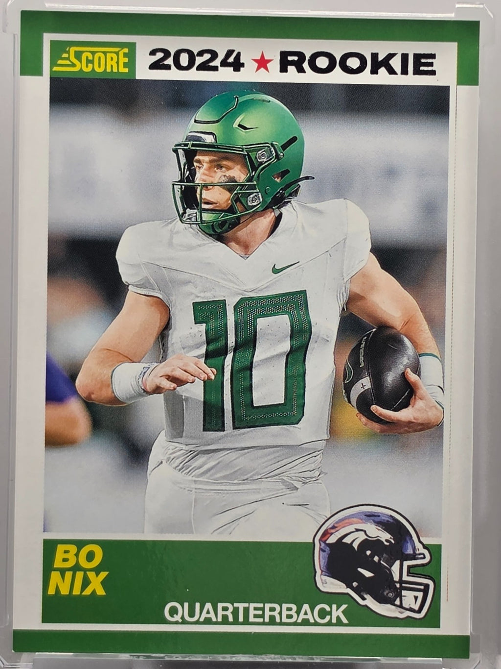 2024 Panini Score - Bo Nix (RC) - 35th Anniversary - #9