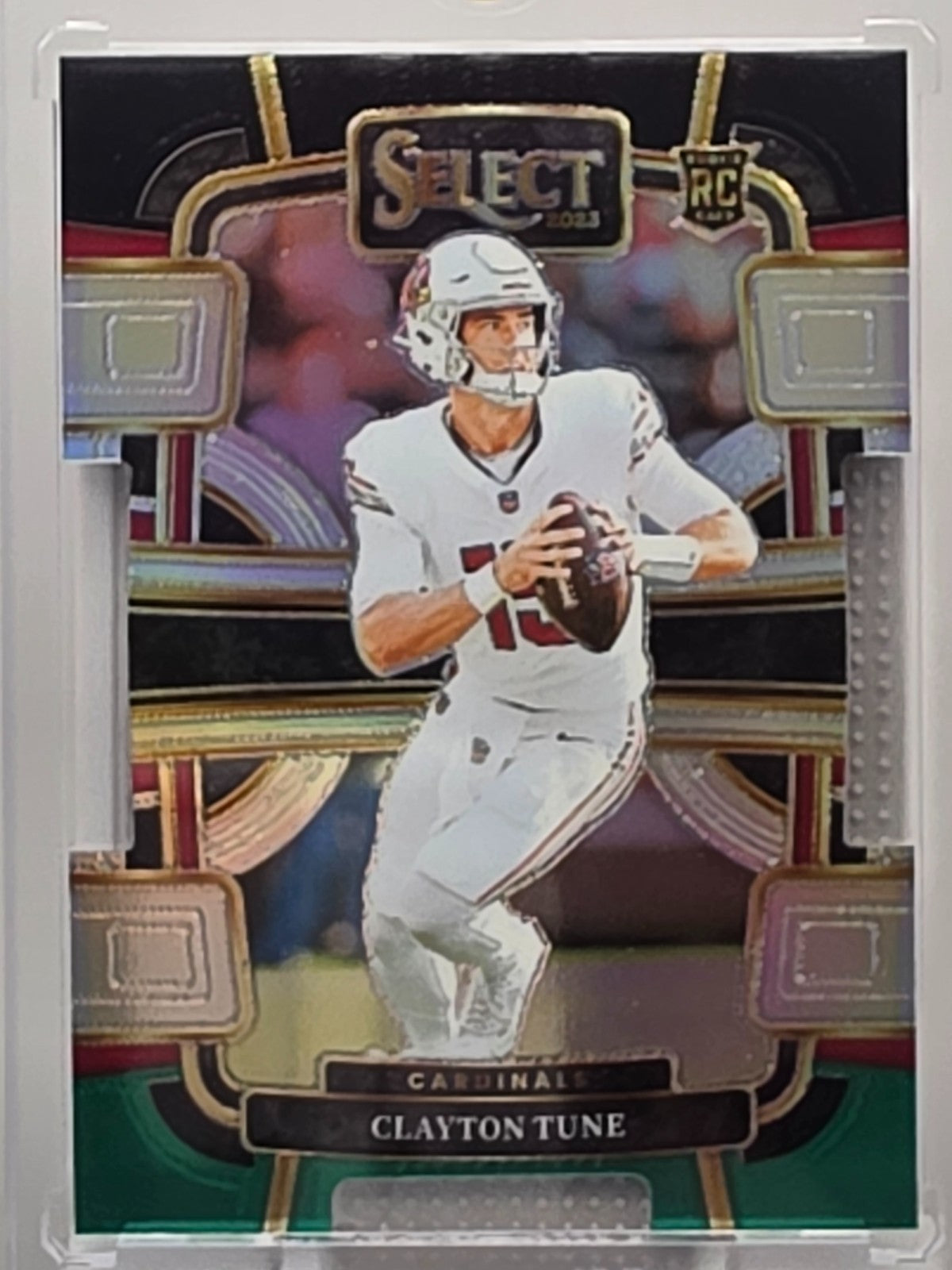 2023 Panini Select - Clayton Tune (RC) - Black & Green Die-Cut - #2