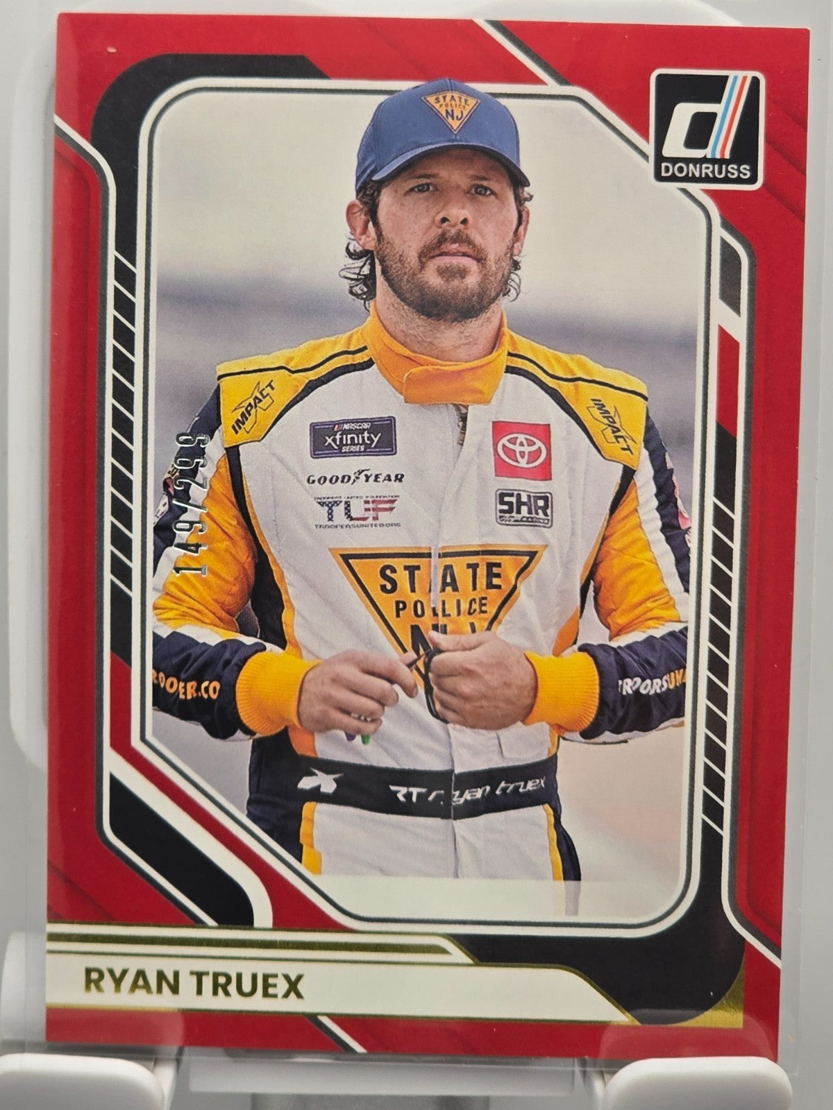 2026 Donruss NASCAR Racing - #58 Ryan Truex - Red Base /299