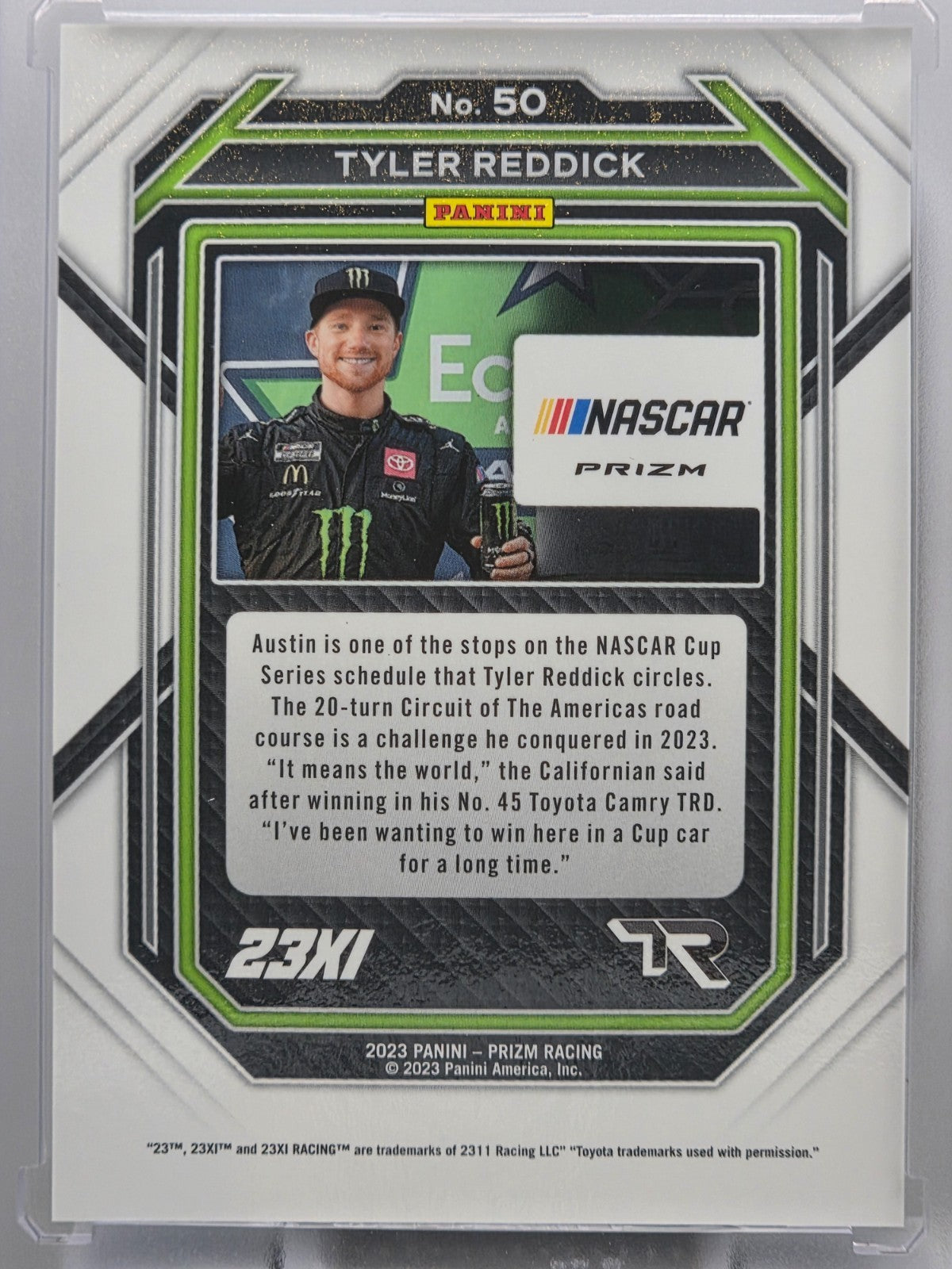 2023 Prizm Racing - Tyler Reddick - Blue & Carolina Blue Hyper Prizm - #50