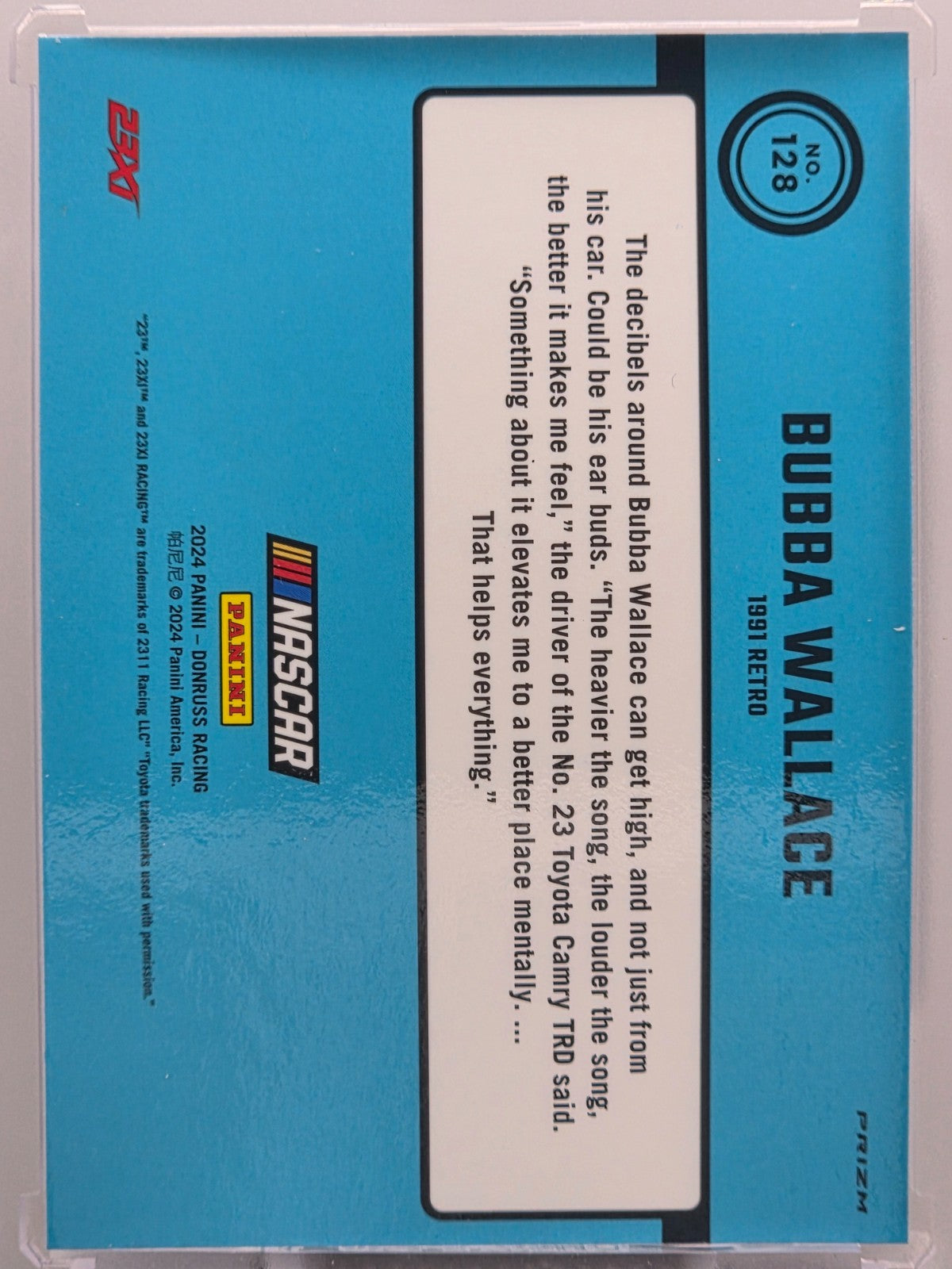 2024 Panini Donruss - Bubba Wallace - Blue Velocity - #126 - Buy 3 Get 1!