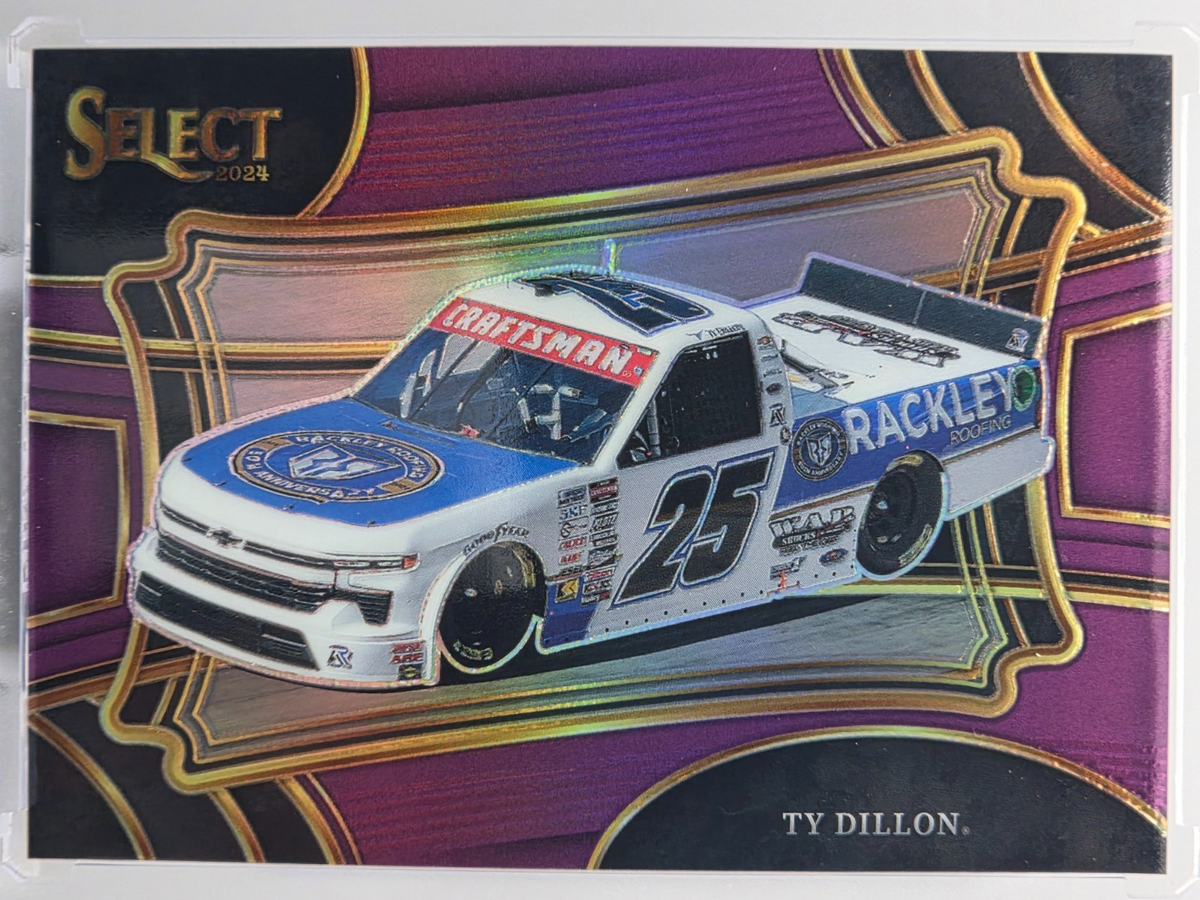 2024 Panini Select   Ty Dillon   Purple Prizm /75   #140   Buy 3 Get 10