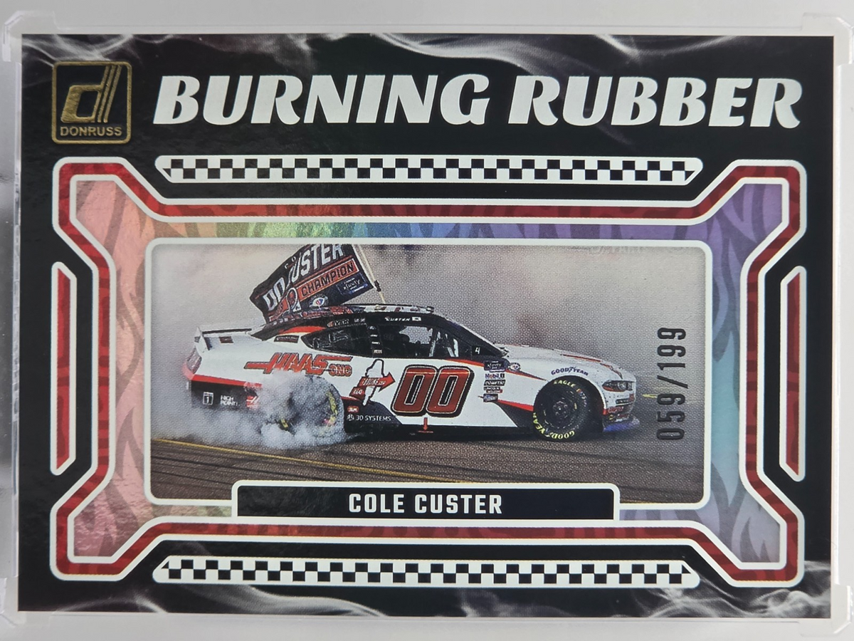 2024 Panini Donruss   Cole Custer   Burning Rubber /199   #1   Buy 3 Get 10