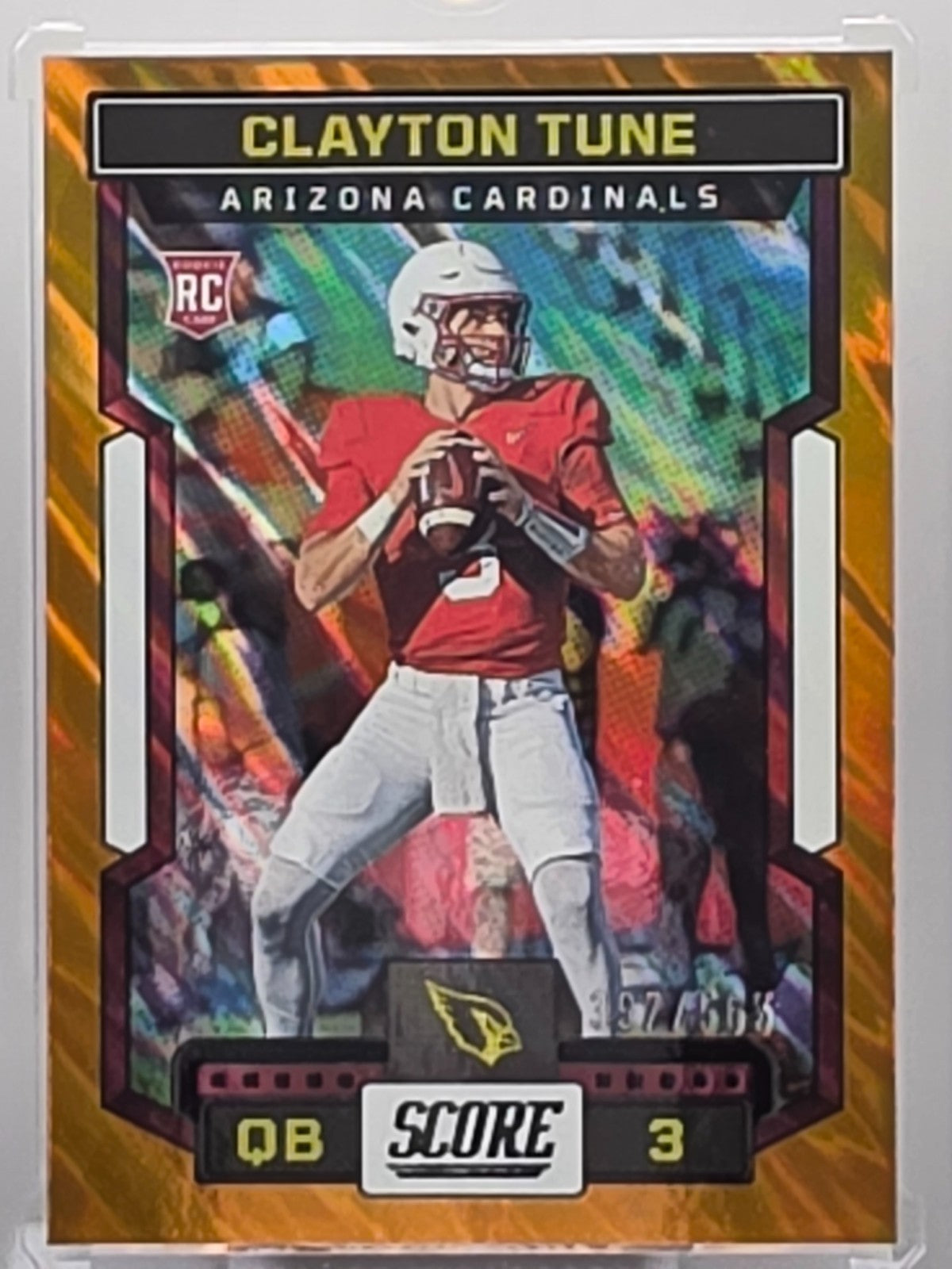 2023 Panini Score - Clayton Tune (RC) - Orange /565 - #307